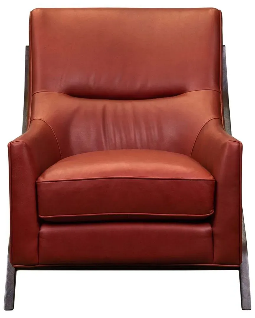 Anastasia Lounge Chair - Angelina Salsa, Leather image
