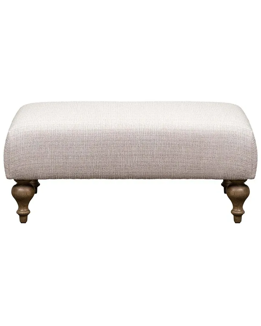 Marcoux Rectangular Ottoman - Flax, Leather image