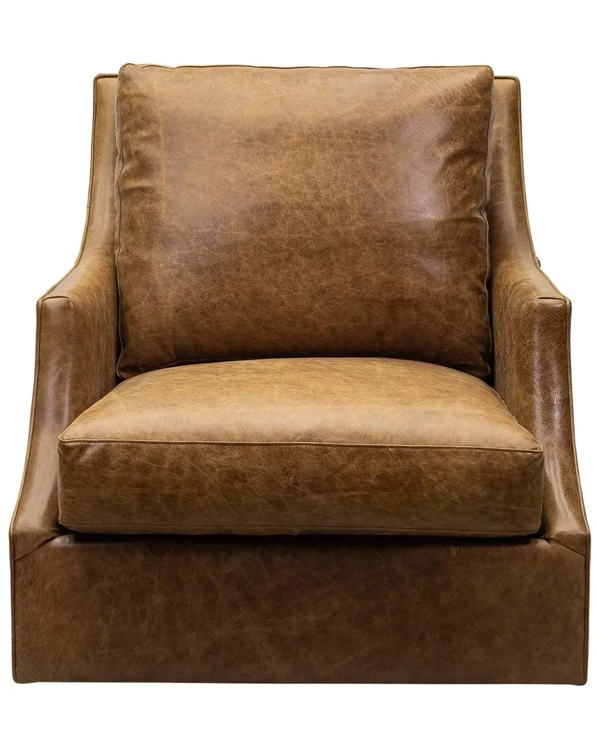 Olivia + Quinn Jane Swivel Chair - Ten Gallon Hat Hoss, Leather image