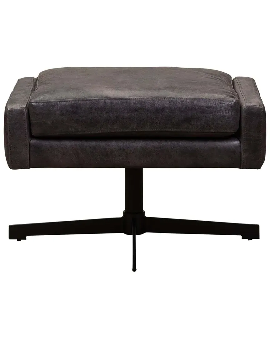 Spencer Swivel Ottoman - Ten Gallon Hat Mix, Leather image