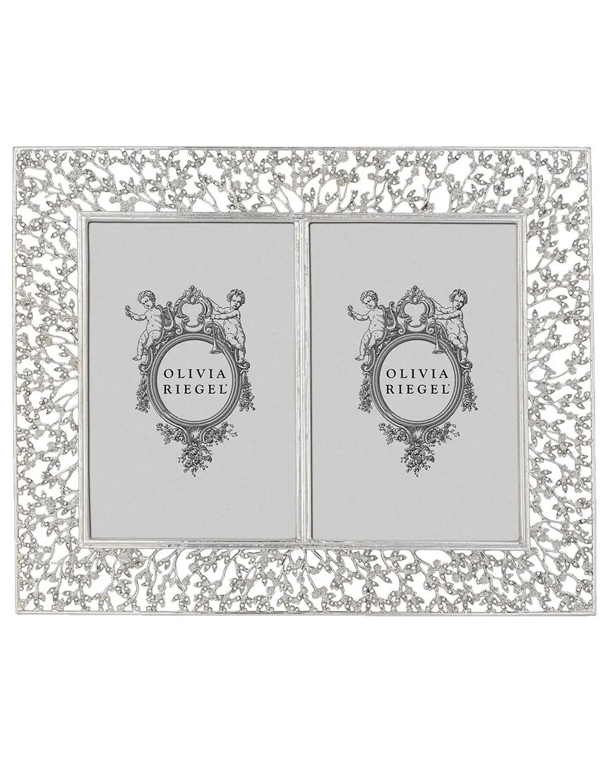 Isadora 4x6 Double Photo Frame - Silver