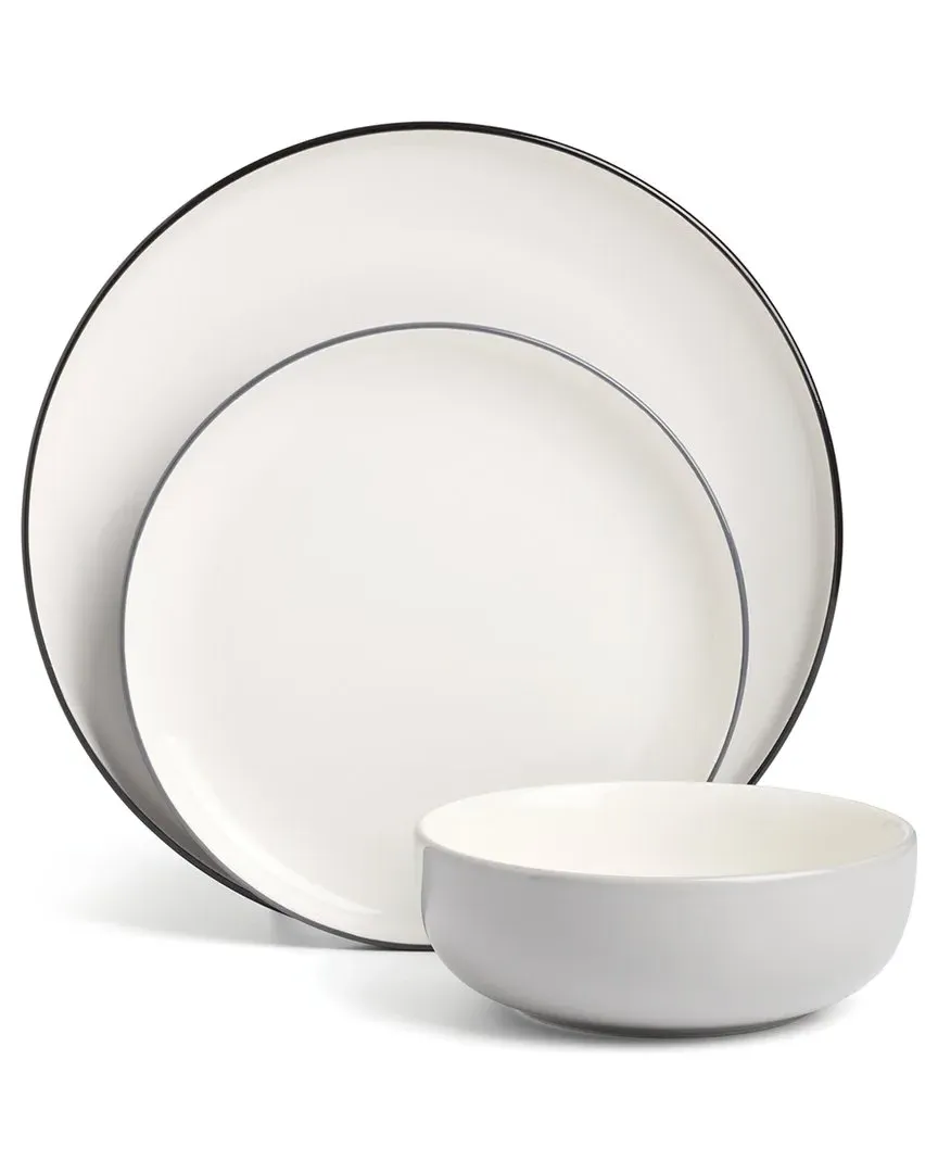 24/7 Colors 12-Piece Dinnerware Set - Pumice, Porcelain image