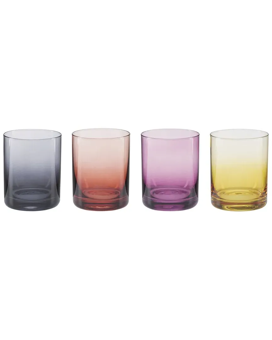 Golden Hour DOF Glasses Set of 4 - Multi, Glass