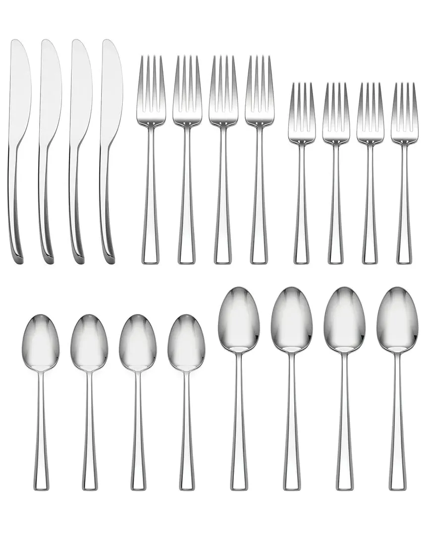Maxine 20-Piece Flatware Set - Silver, Stainless Steel image