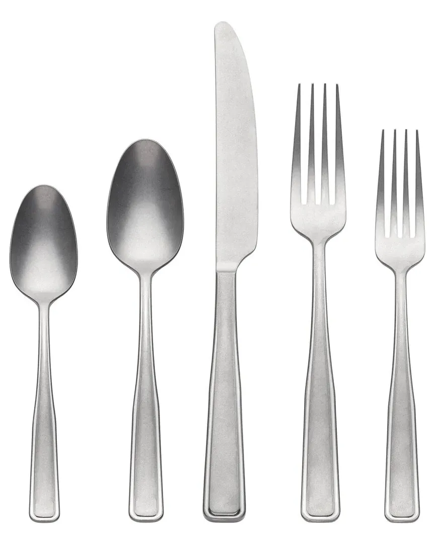 Reid 20 Piece Flatware Set - Silver, Stainless Steel image