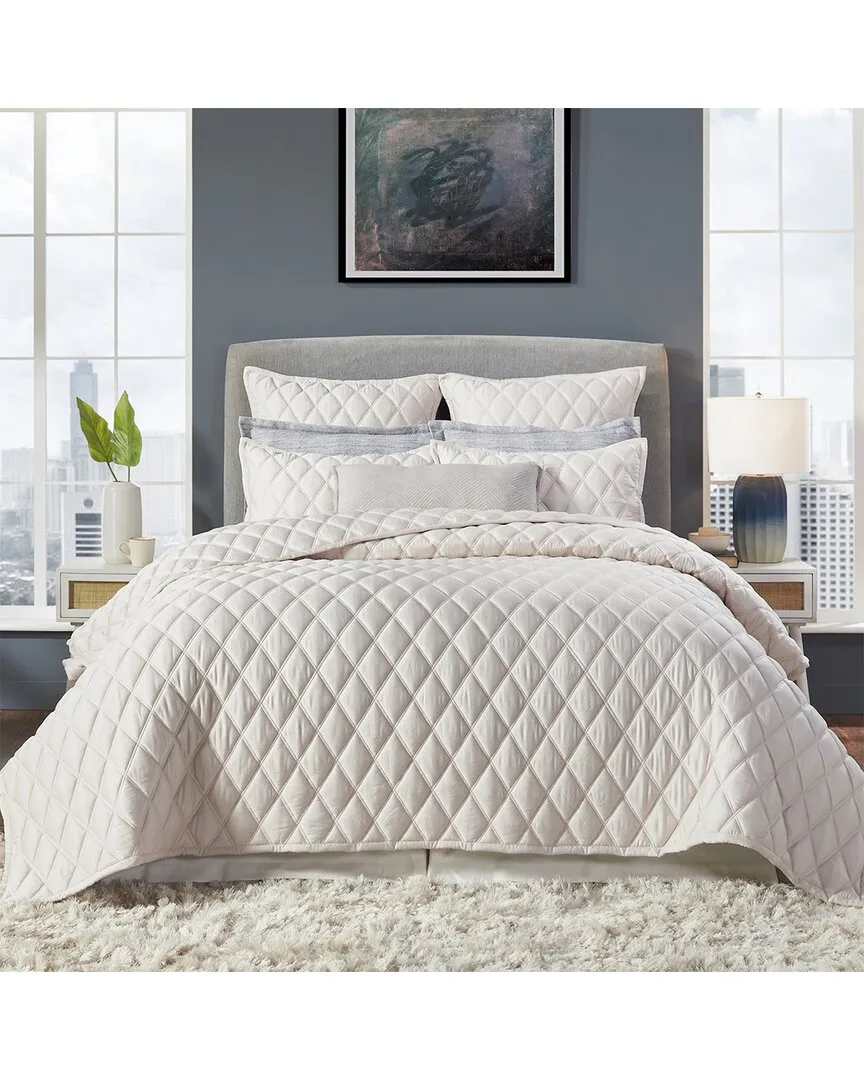 Avalon 400 Thread Count Coverlet - Beige, Lyocell