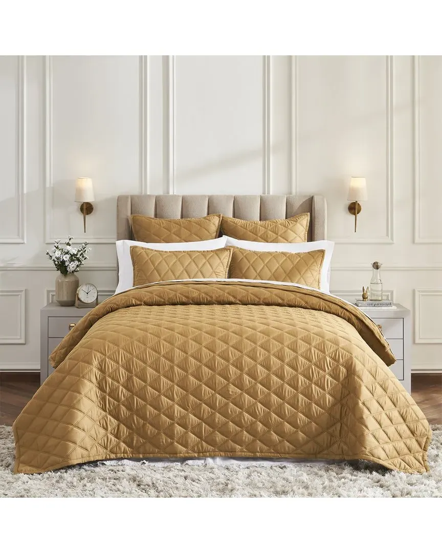 Avalon 400 Thread Count Coverlet - Caramel, Lyocell