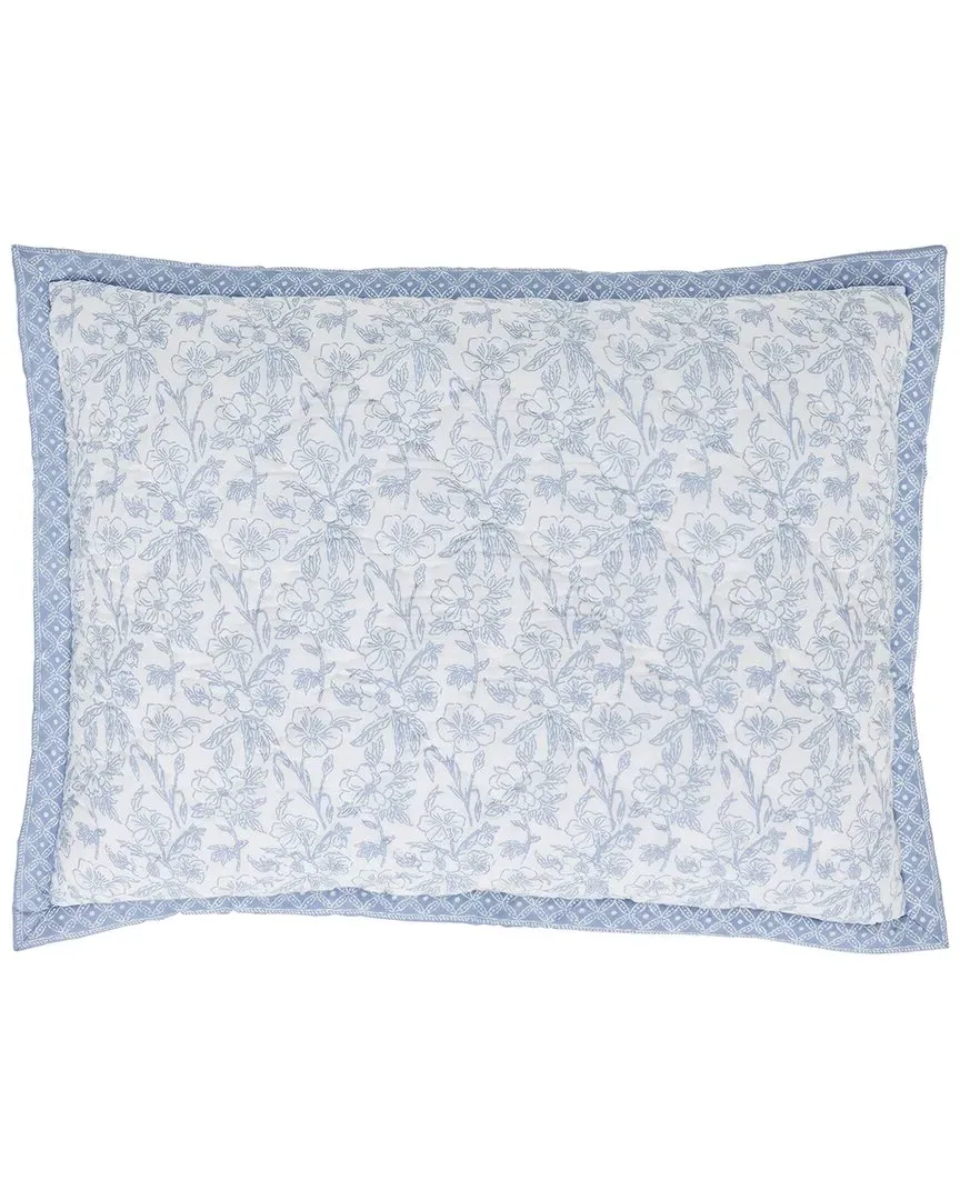 Bliss Cotton Quilt Sham - Aqua