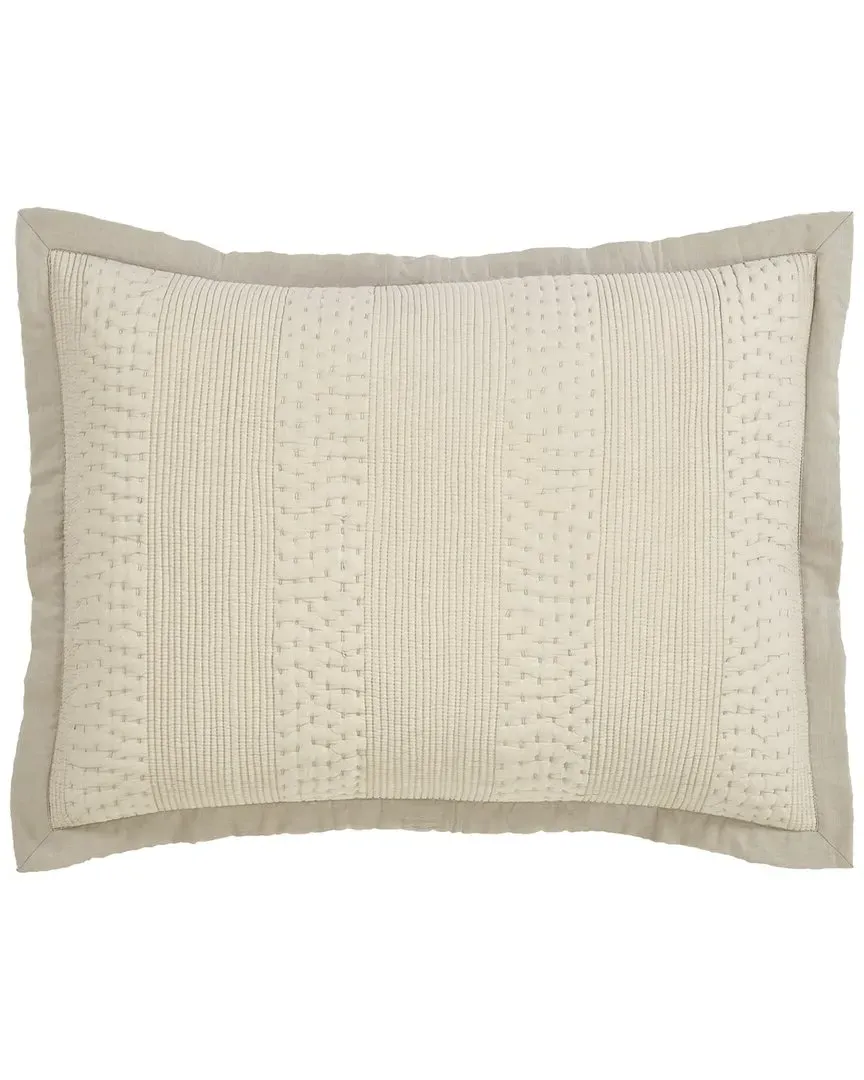 Laysan Channel Quilted Cotton Sham - Dune