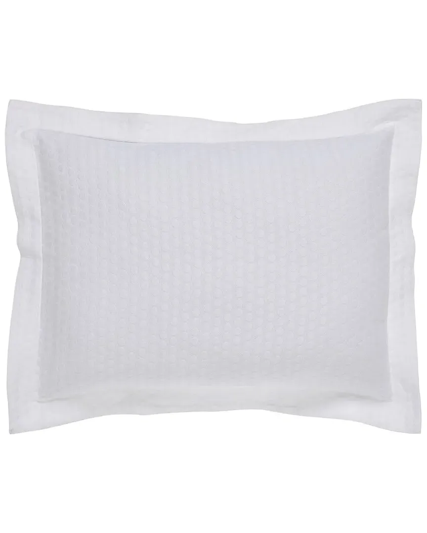 Marina Matelassé Sham - White, Cotton