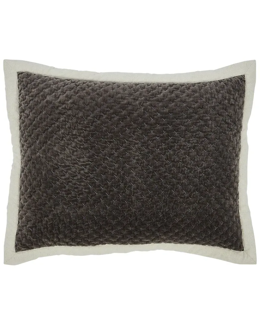 Maui Cross Stitch Sham - Cast, Cotton Velvet