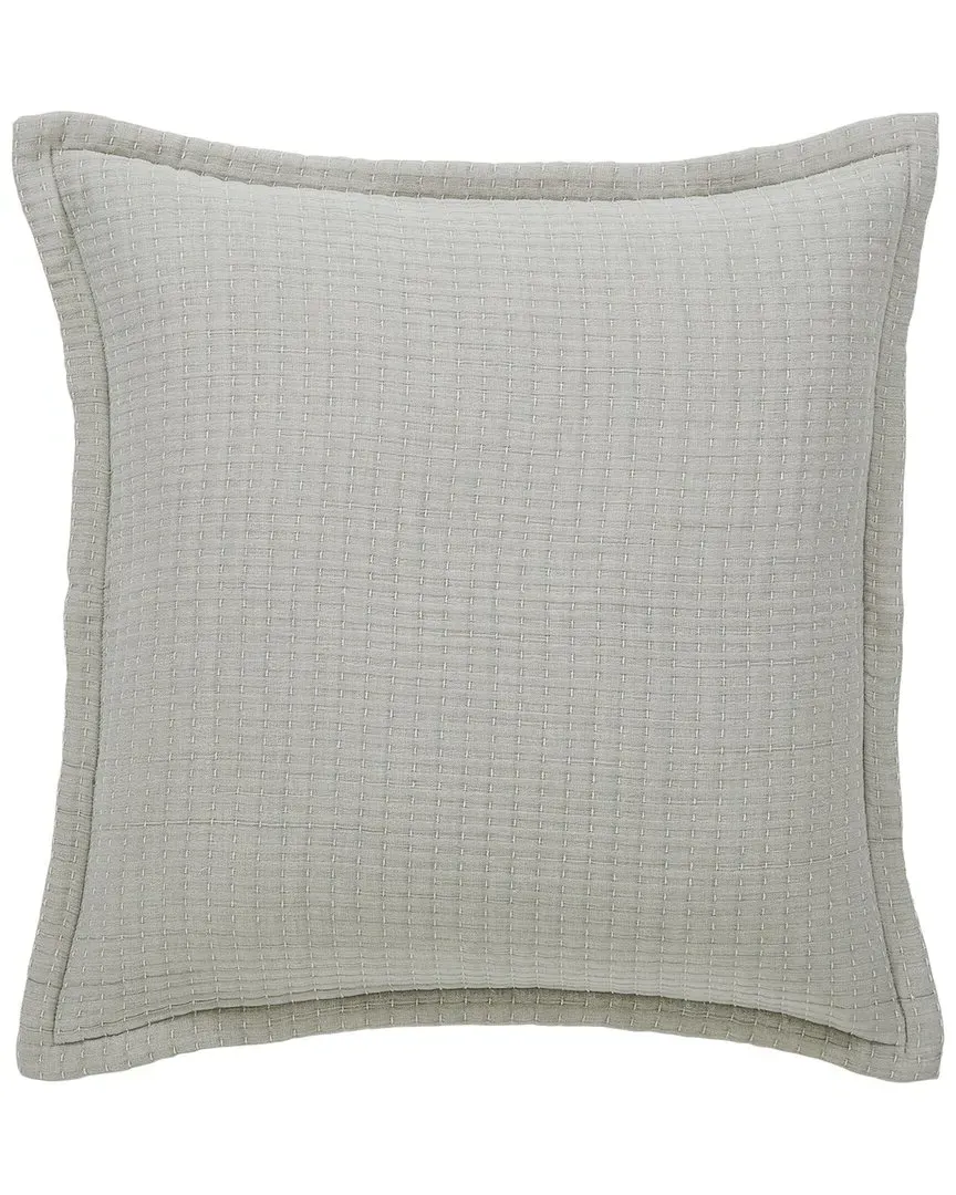 Molly Square Throw Pillow with Fringe - Beige, Cotton image