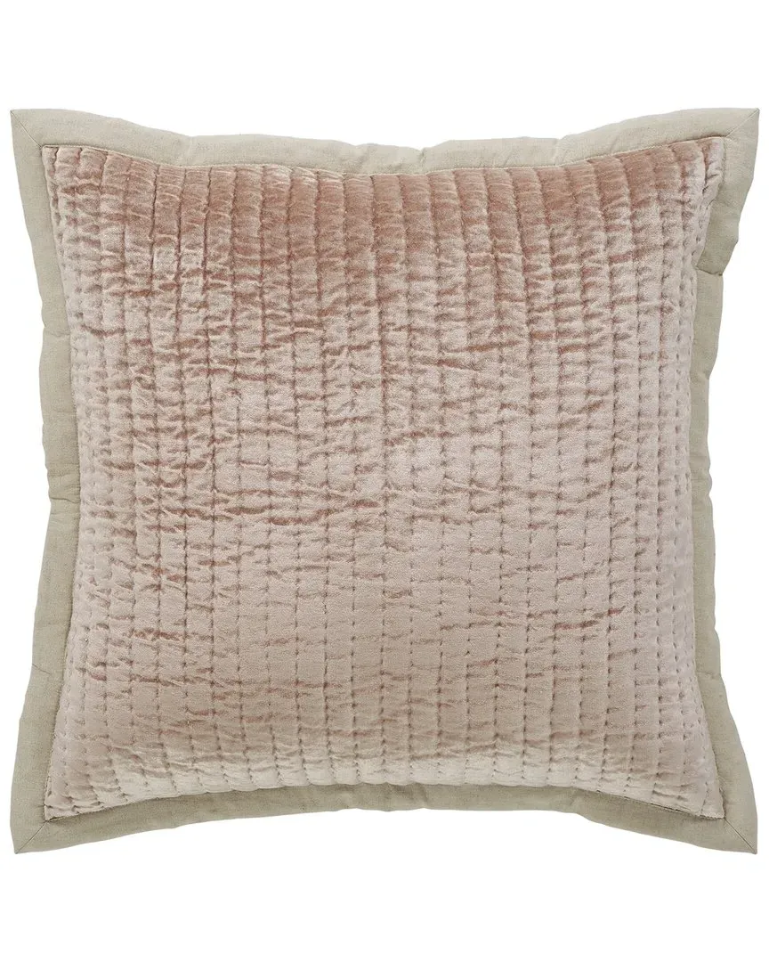 Oliver Euro Quilt Sham - Cocoa, Velvet image