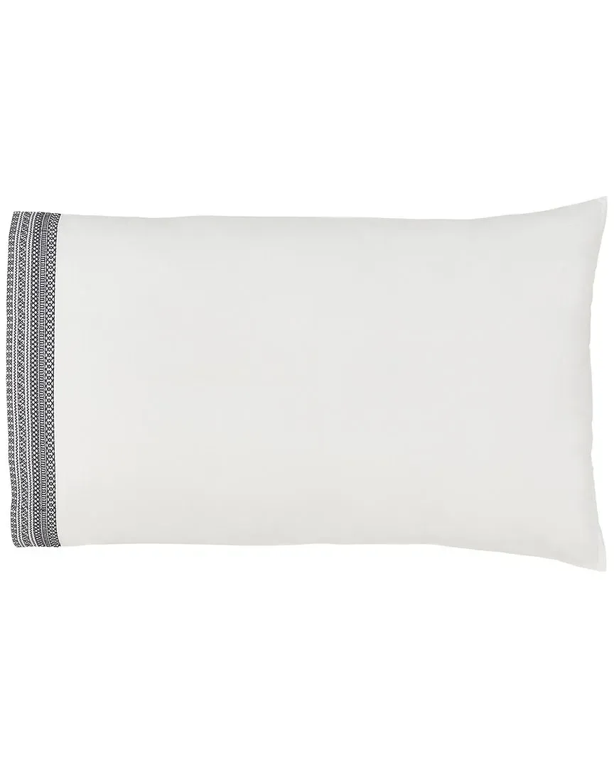 Olivia Cotton Percale Pillowcase Pair - White image