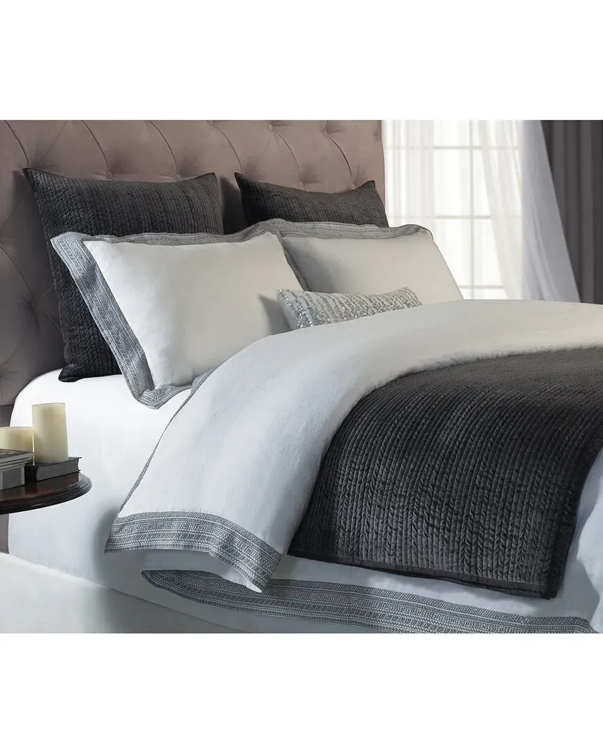 Parker European Linen Duvet Cover - Fog