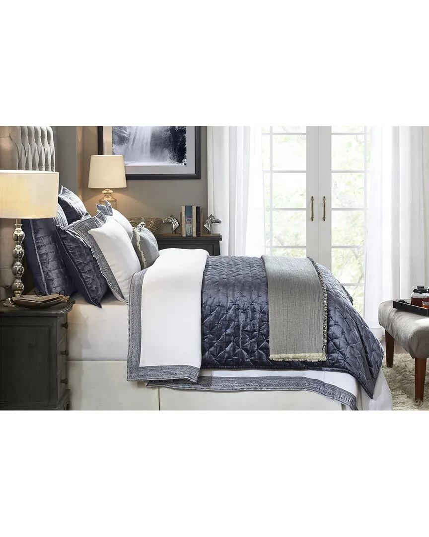 Parker European Linen Duvet Cover - Navy
