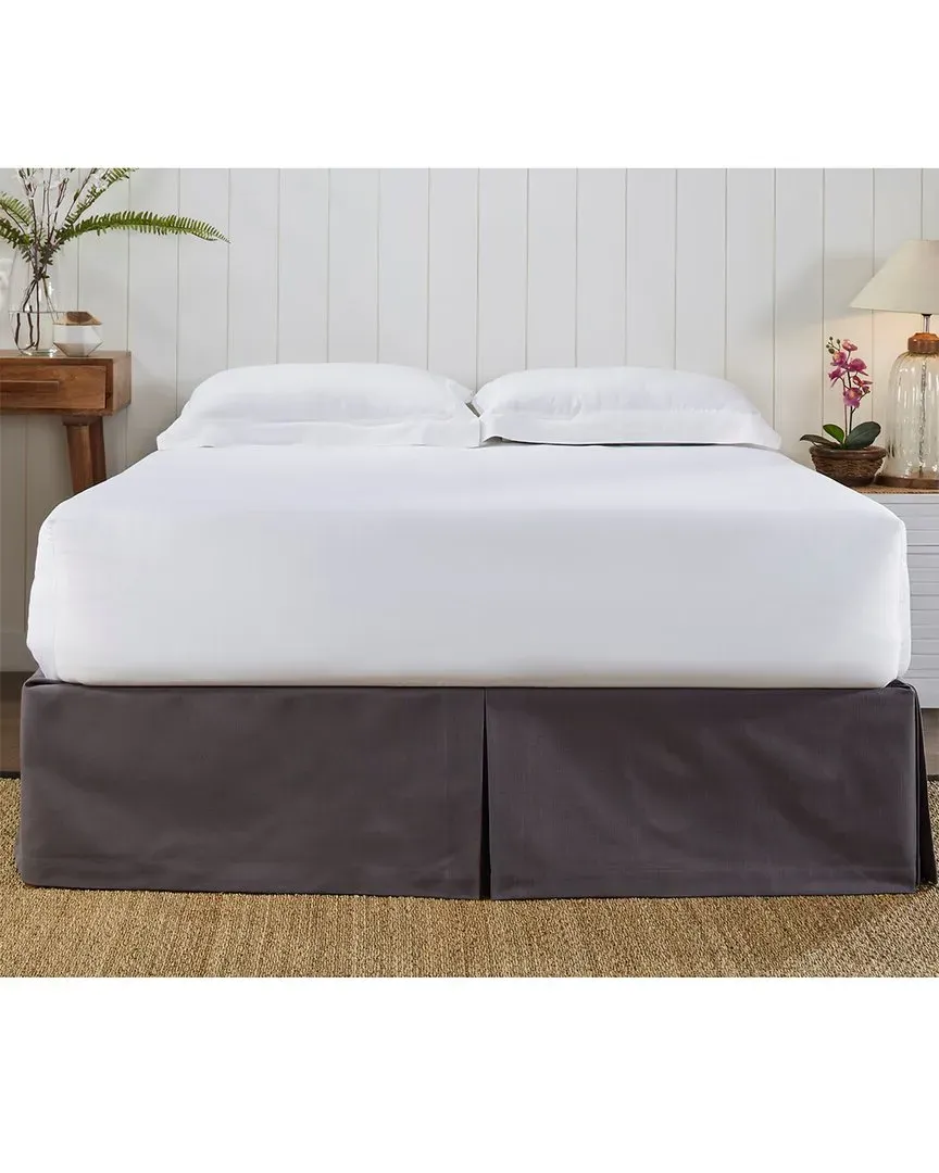 Pavillion King Size Box Pleat Bed Skirt - Midnight, Cotton