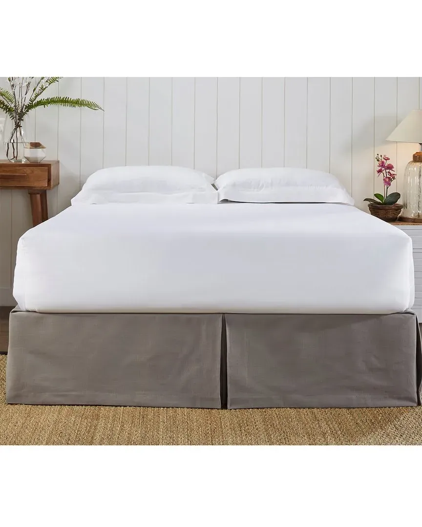 Pavillion King Size Box Pleat Bed Skirt - Slate, Cotton