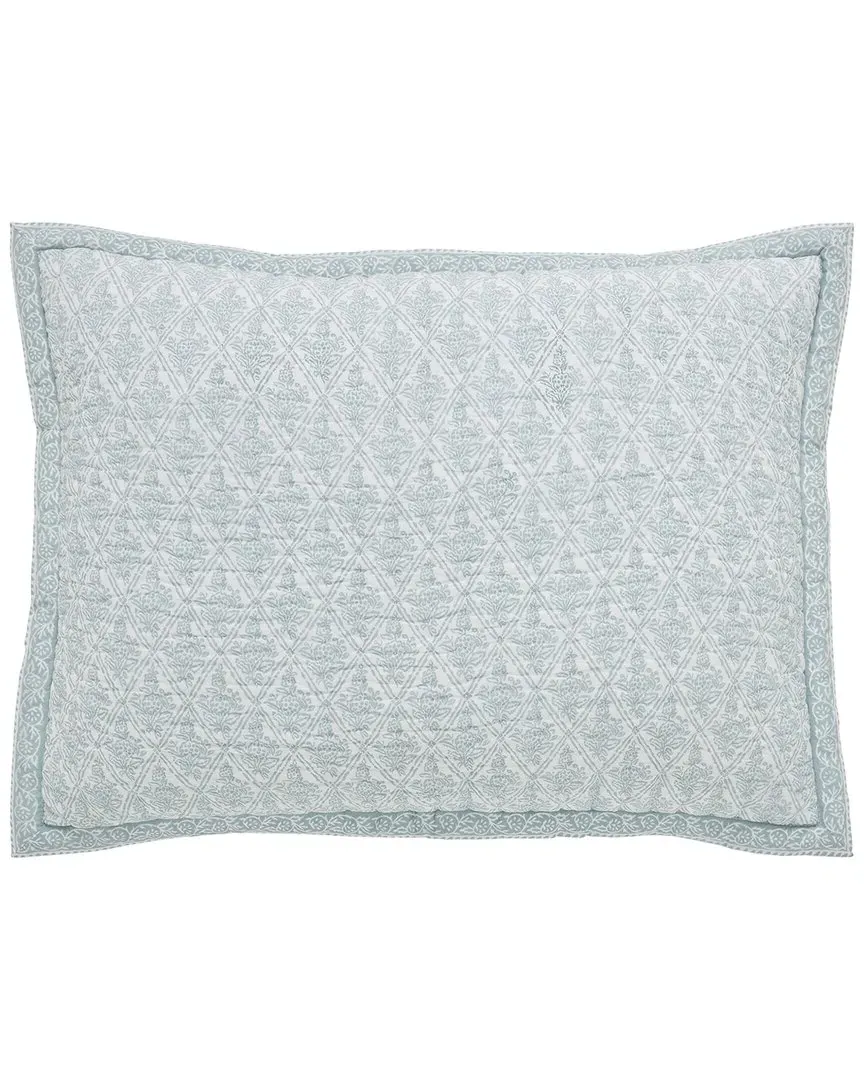 Serenity Reversible Quilt Sham - Sage, Cotton