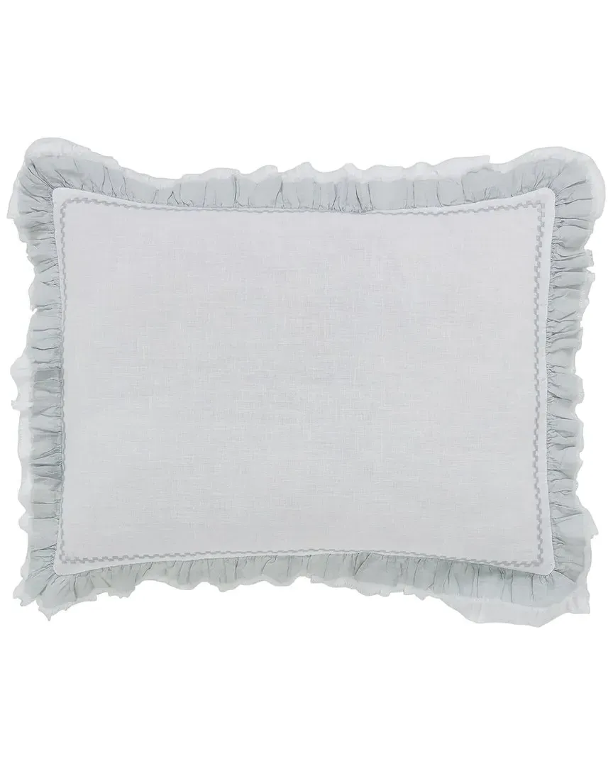 Solana Ruffle Sham Set - Ice Mint, Linen
