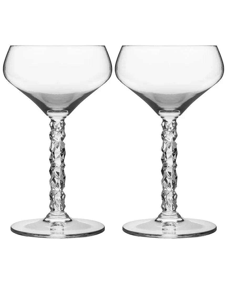 Carat Set of 2 Coupes - Clear Crystal image