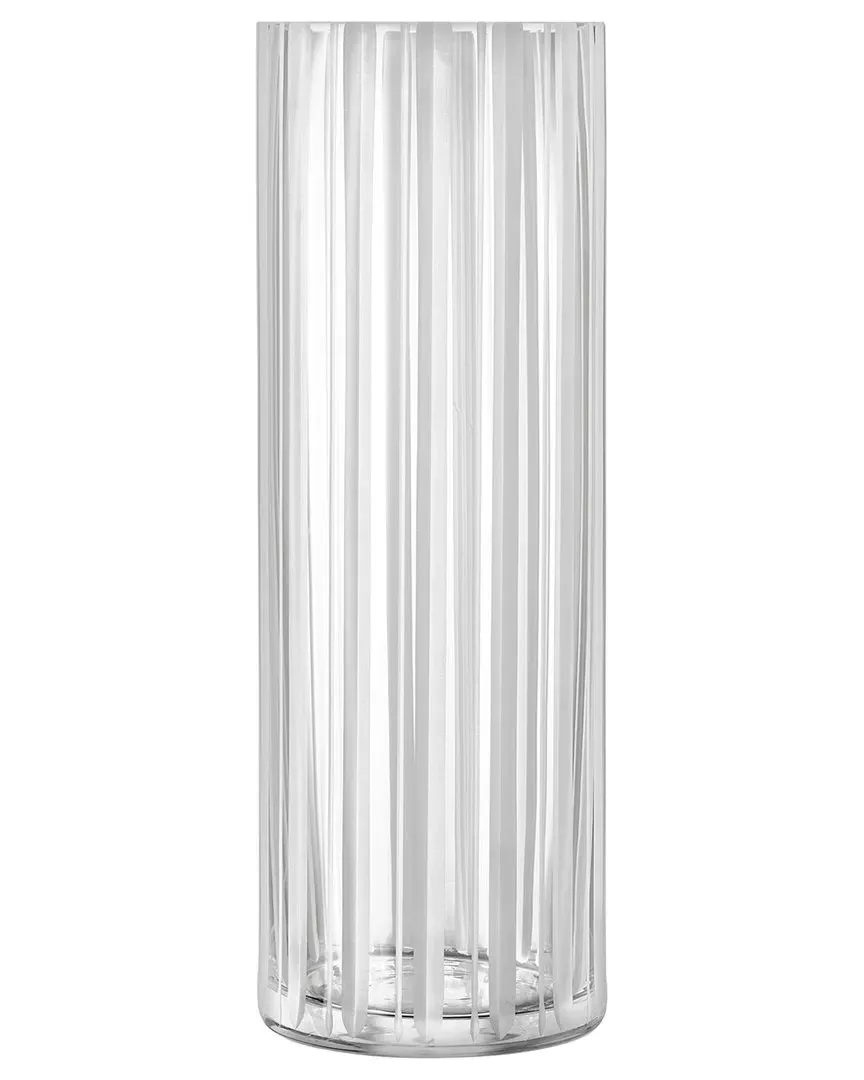 Cut in Number Large Vase - Clear, Crystal