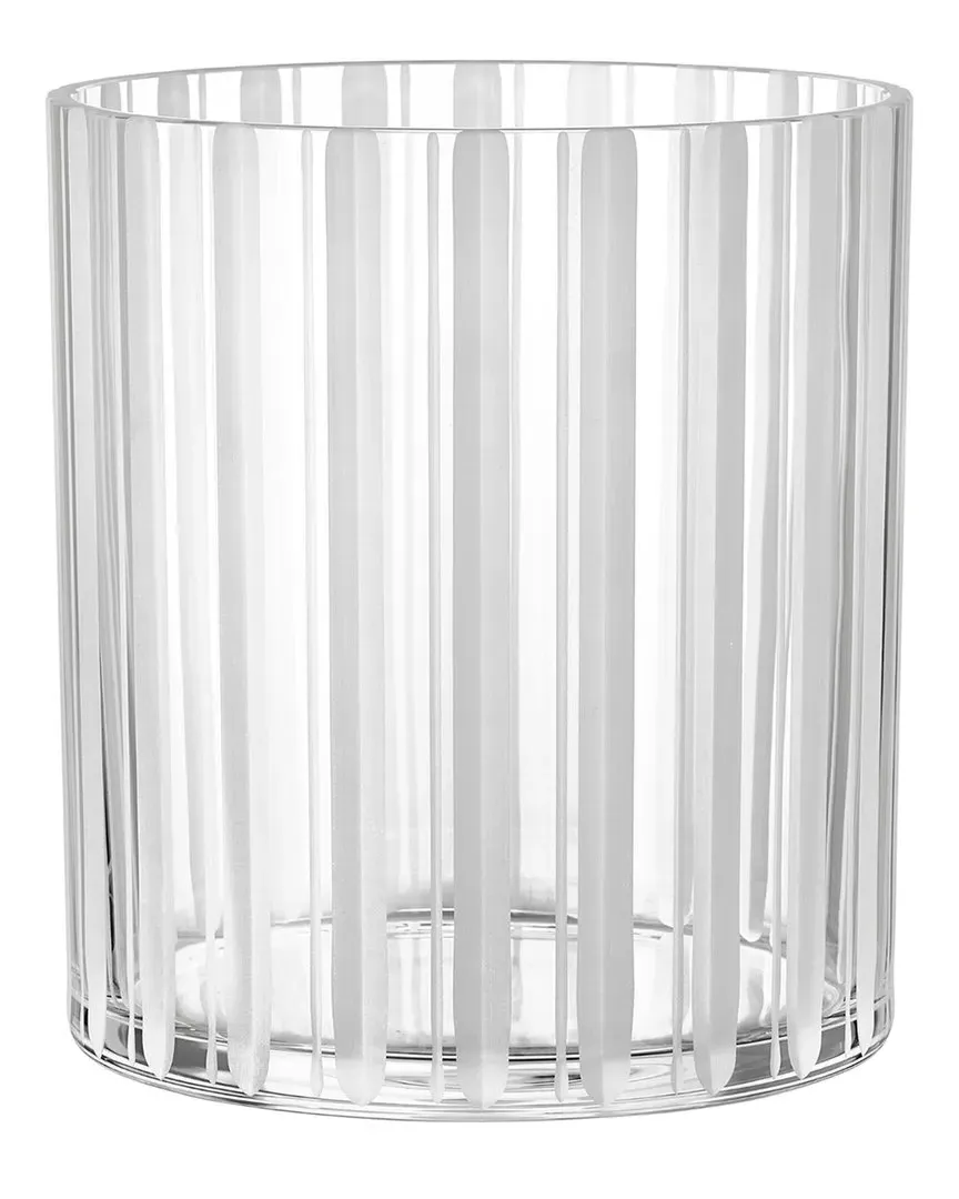 Cut in Number Medium Vase - Clear, Crystal