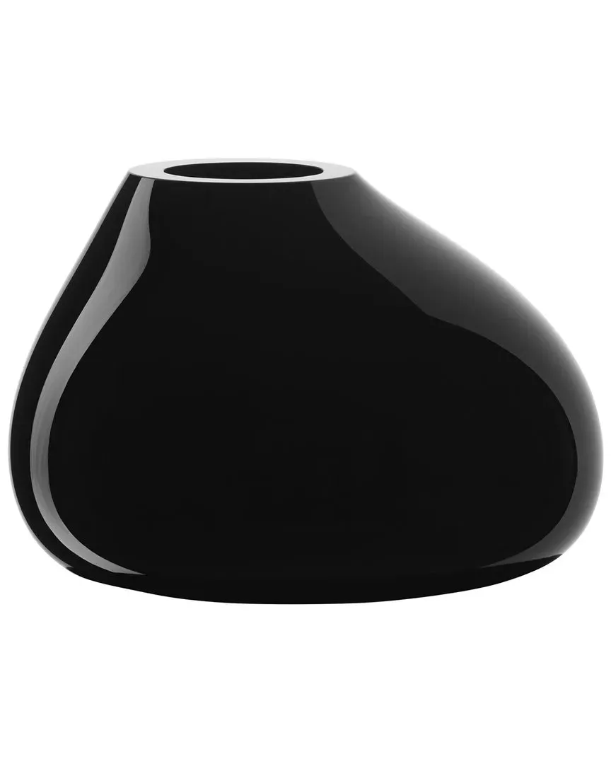 Ebon Large Vase - Black, Crystal Glass image