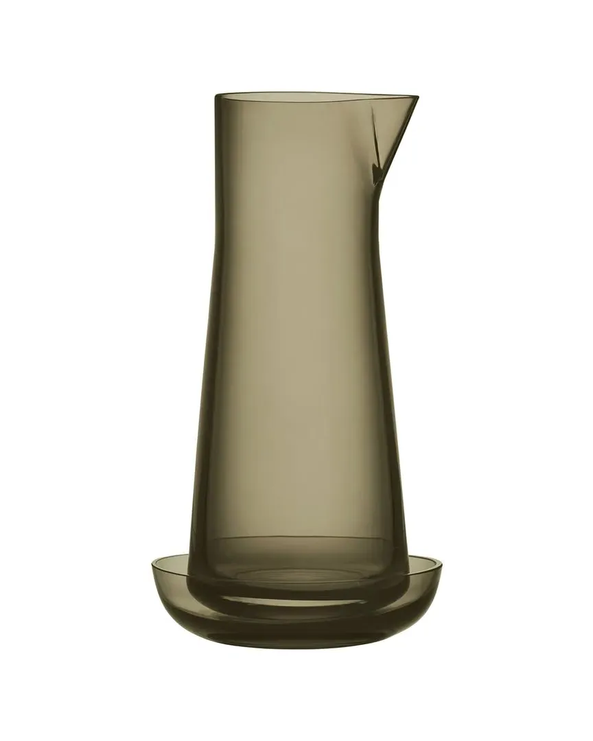 Informal Carafe with Bowl - Olive, Glass