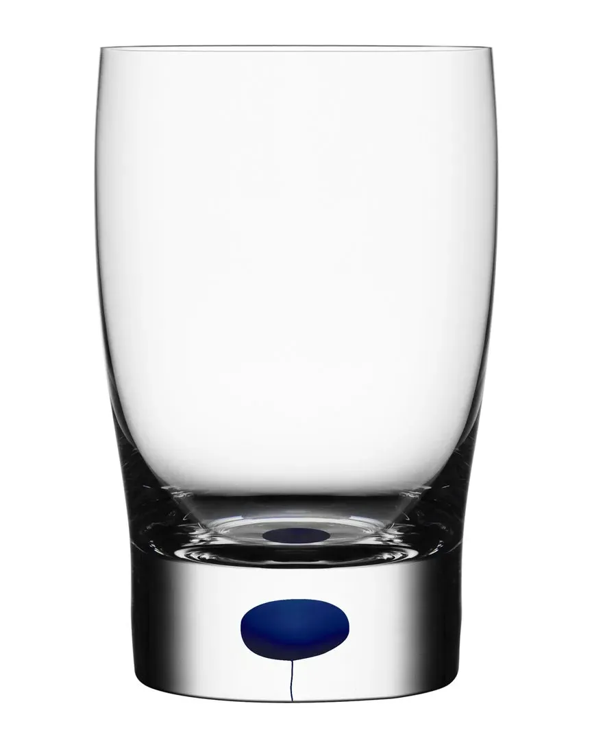 Intermezzo Small Tumbler Glass - Clear, Blue image