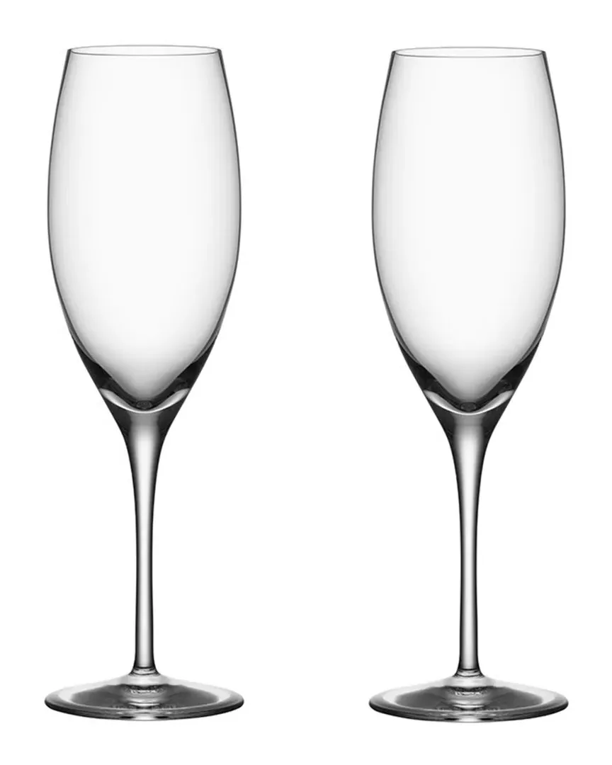 Set of 2 Premier Champagne Flutes - Crystal