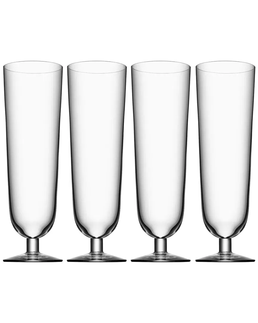 Set of 4 Beer Pilsner Glasses - Clear image