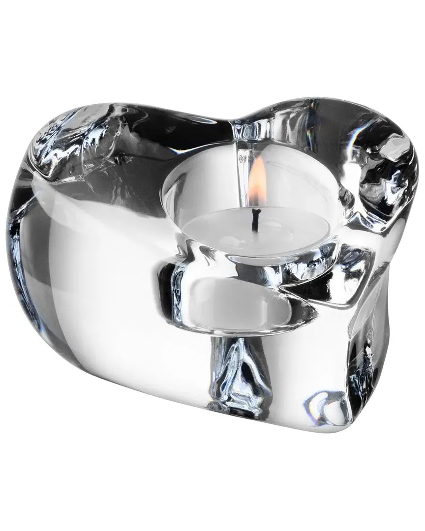 Valentino Heart-Shaped Votive Candle Holder - Clear Crystal image