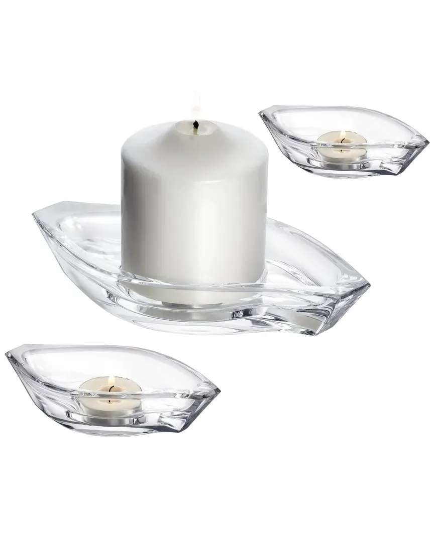 Wave 3-Piece Votive Set - Clear image