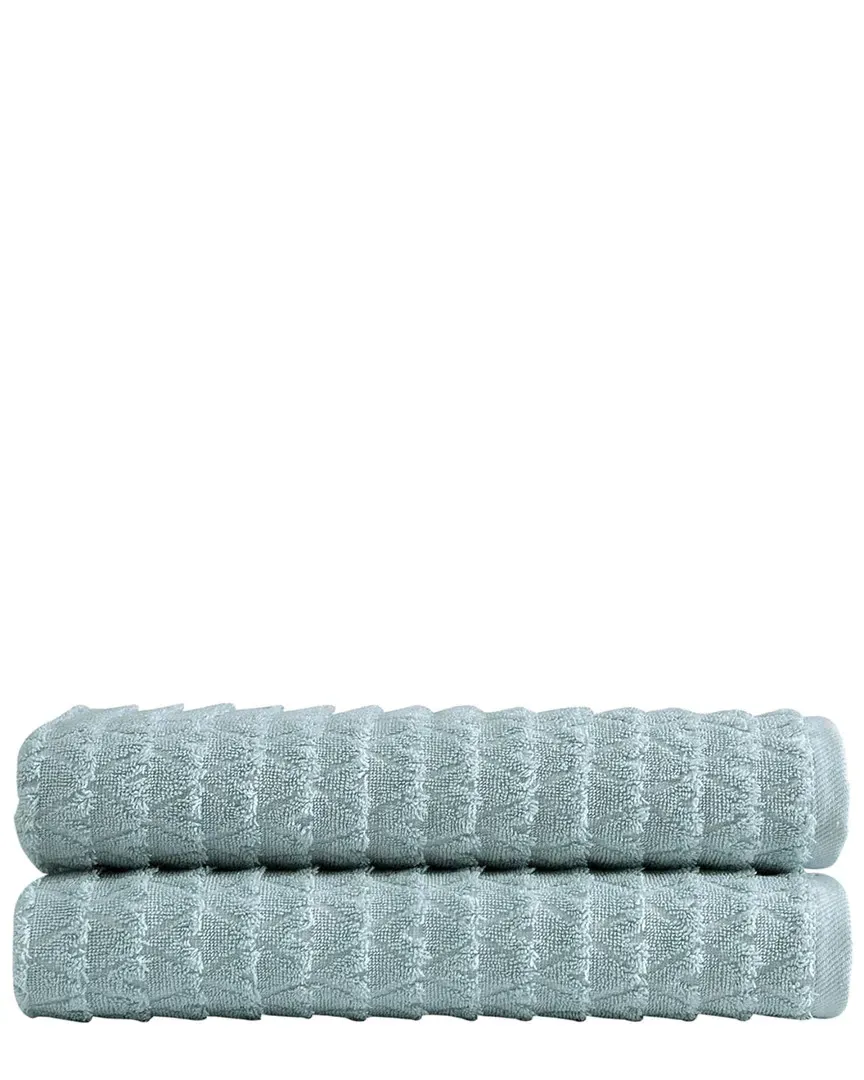 Azure Collection 2pc Bath Towel Set - Evening Blue, Cotton