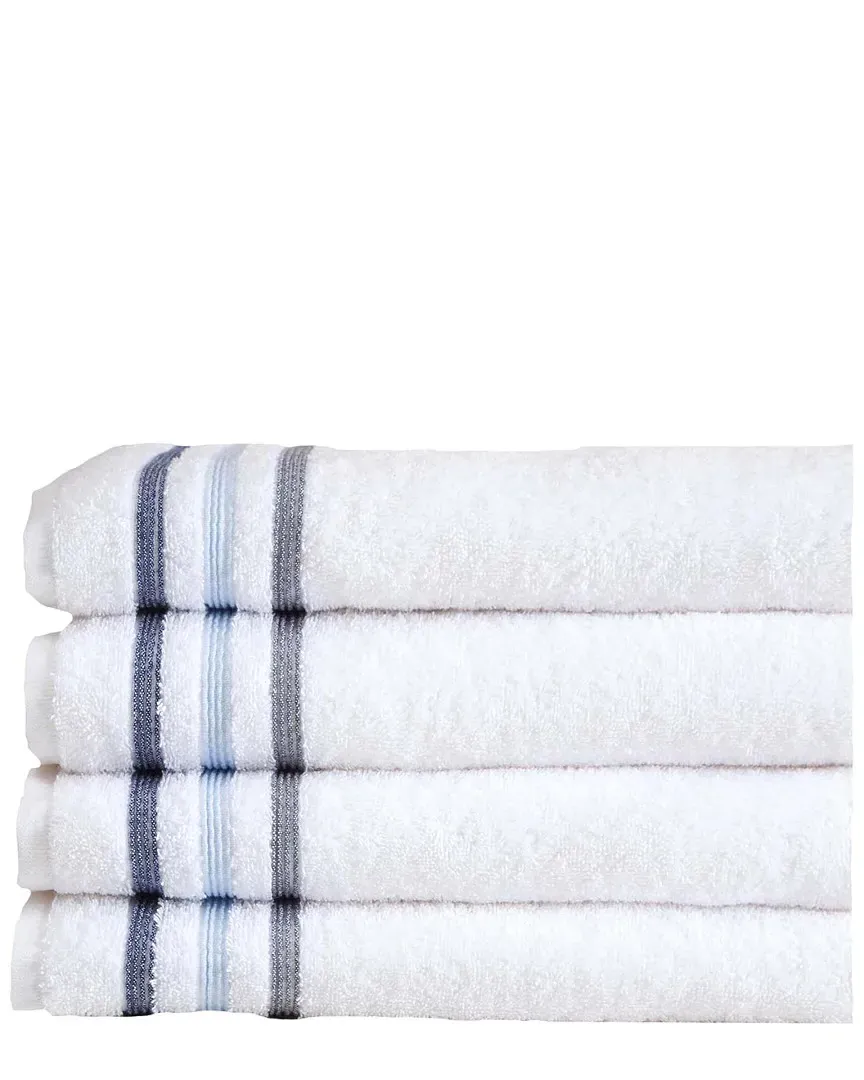 Bedazzle 4pc Bath Towel Set - Blue, Cotton image