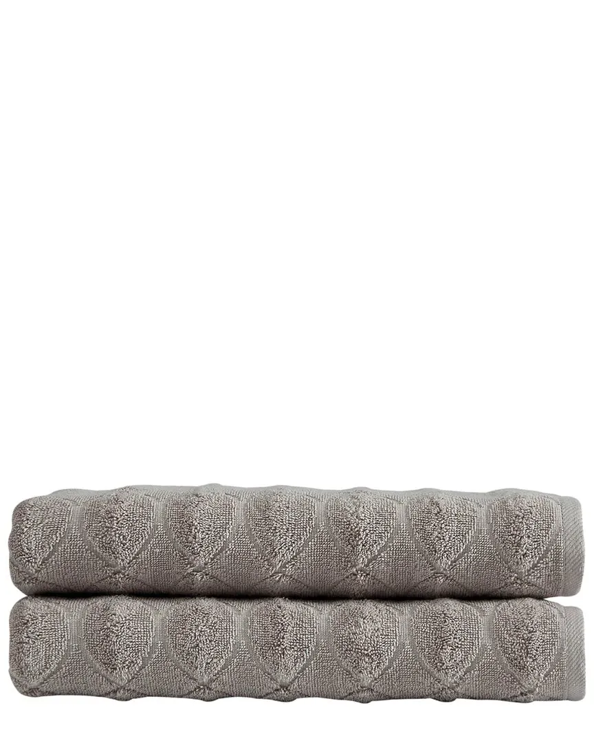 Esperance Collection 2pc Bath Towel Set - Taupe, Cotton