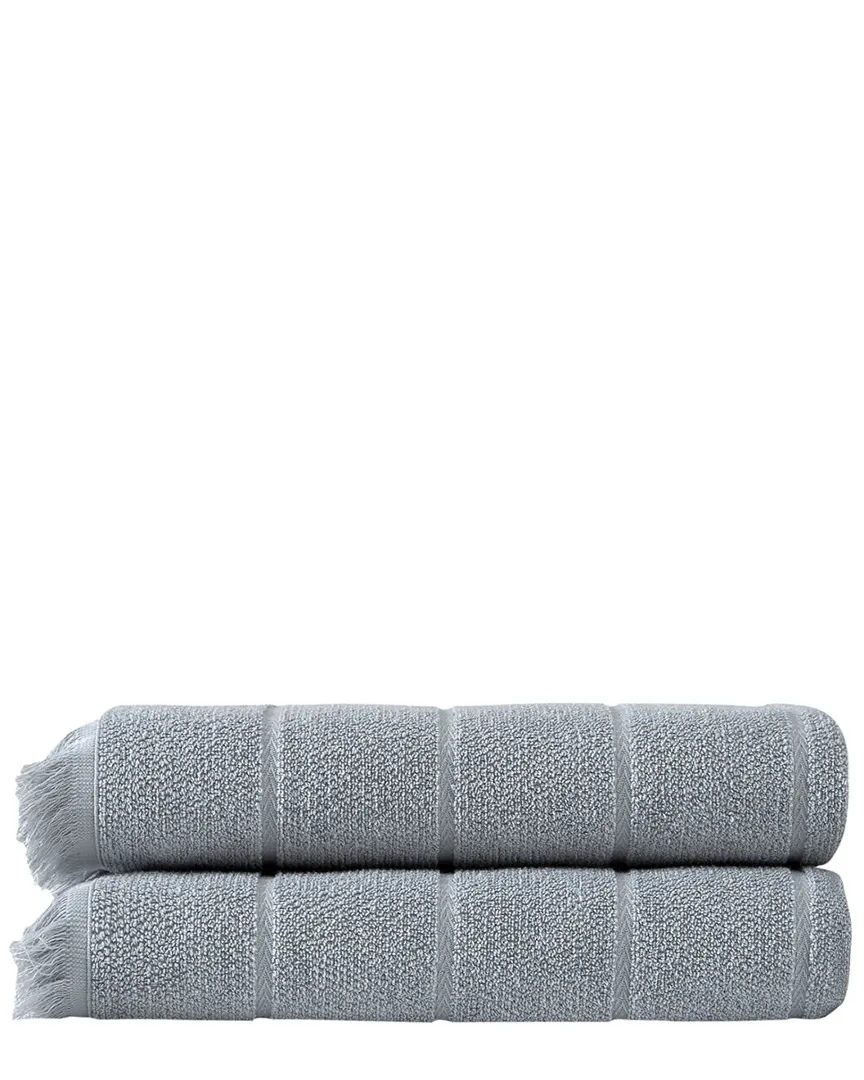 Mirage Collection 2pc Bath Towel Set - Taupe, Cotton