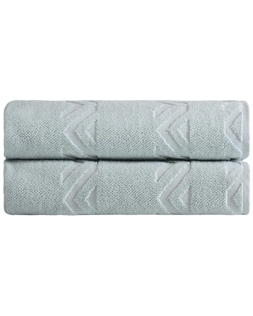 Sovrano 2-Piece Bath Sheet Set - Aqua, Turkish Cotton image