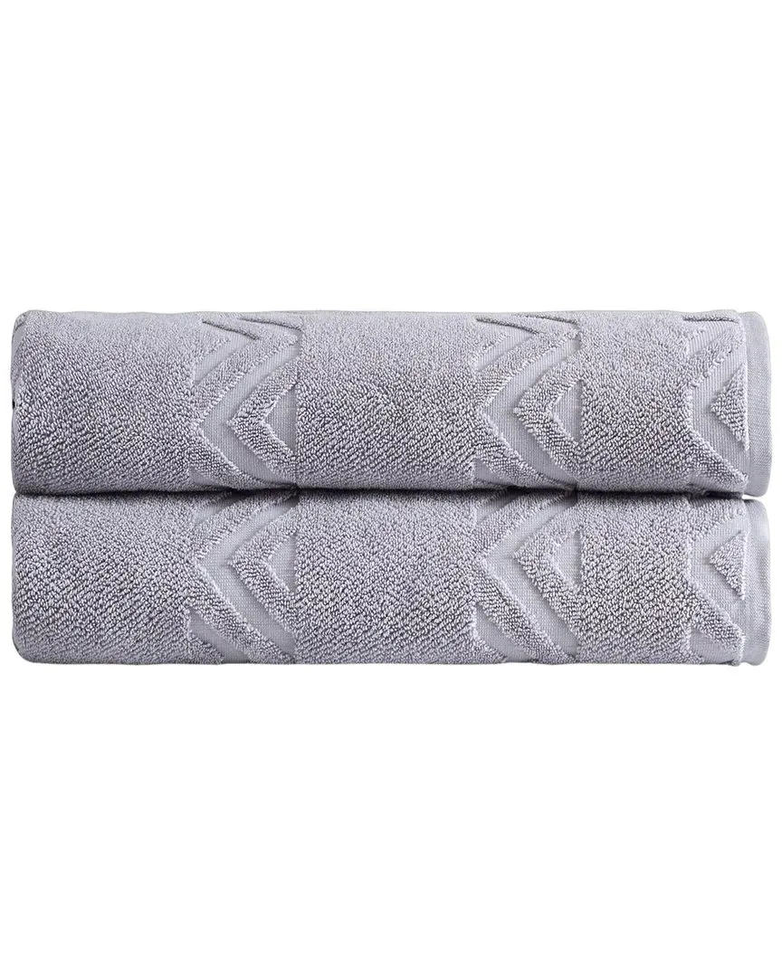 Sovrano 2-Piece Bath Sheet Set - Grey, Turkish Cotton