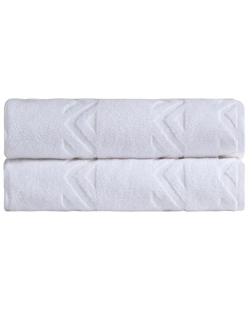 Sovrano 2-Piece Bath Sheet Set - White, Turkish Cotton