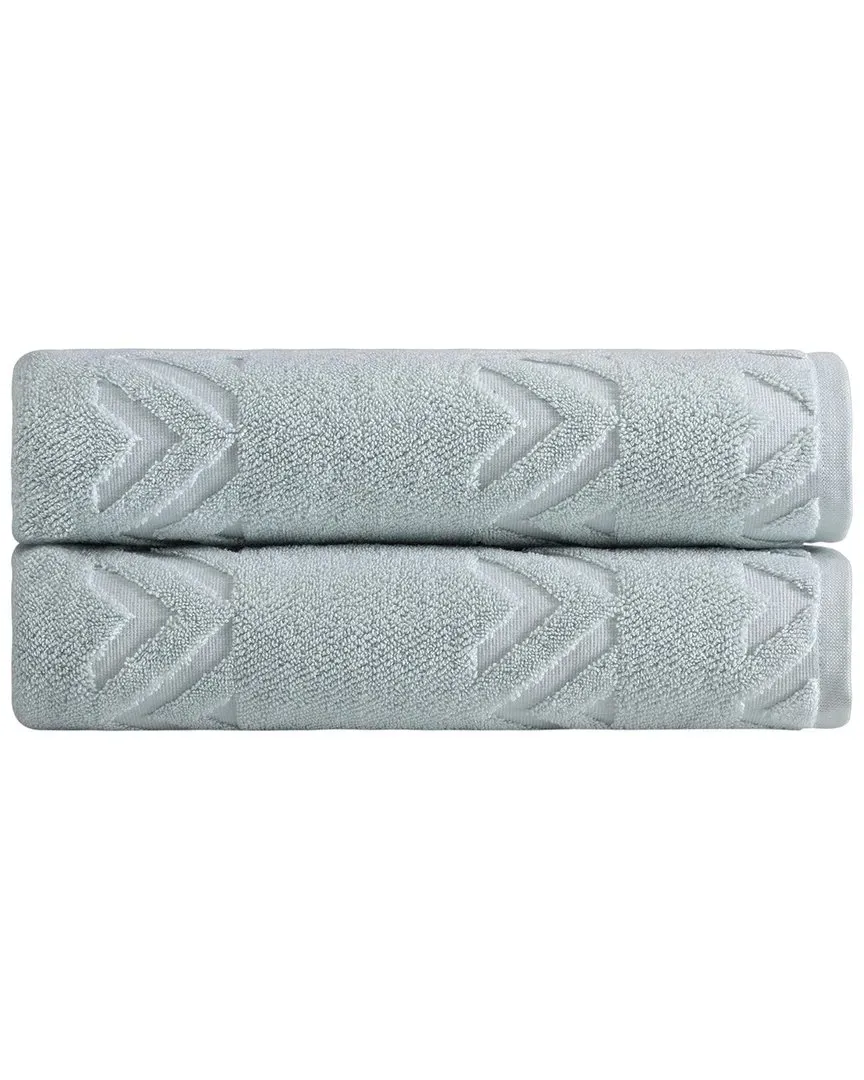 Sovrano 2-Piece Bath Towel Set - Aqua, Turkish Cotton image