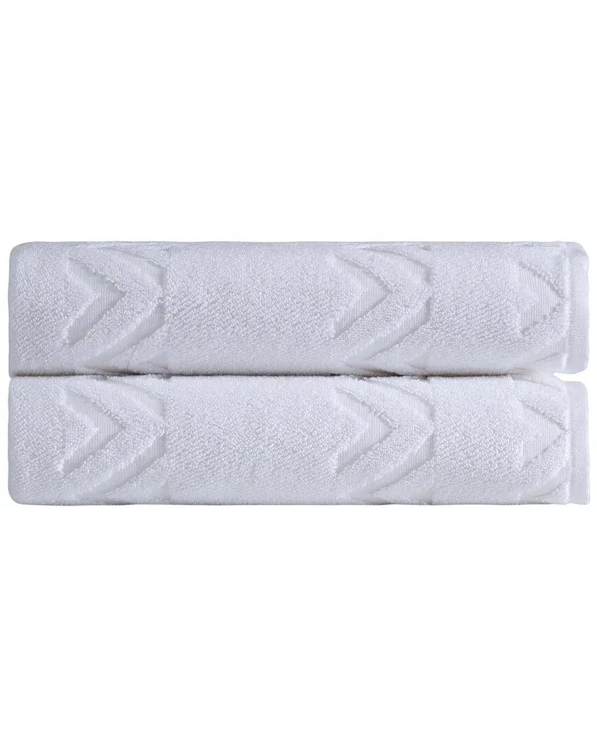 Sovrano 2-Piece Bath Towel Set - White, Turkish Cotton