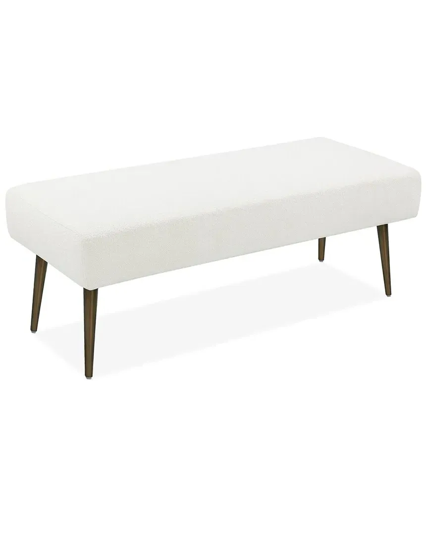 Avah Bench - White, Boucle image