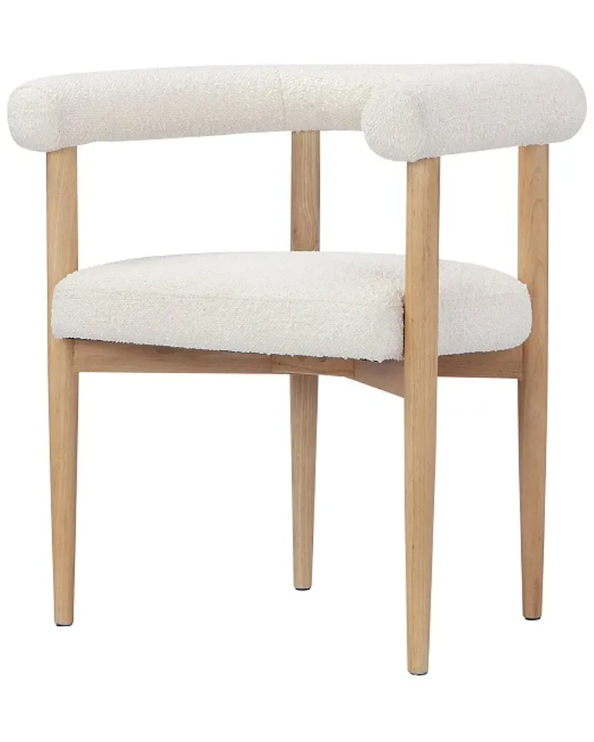 Bloom Arm Chair - White, Oak image