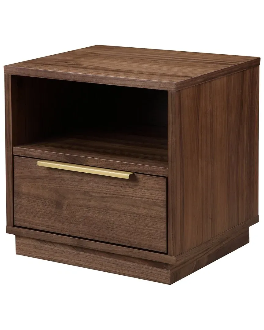 Brad Night Stand - Brown, Wood Veneer image