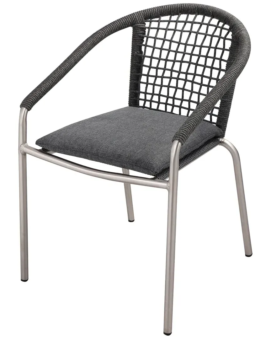 Chelsea Set of 6 Dining Chairs - Grey, Aluminum