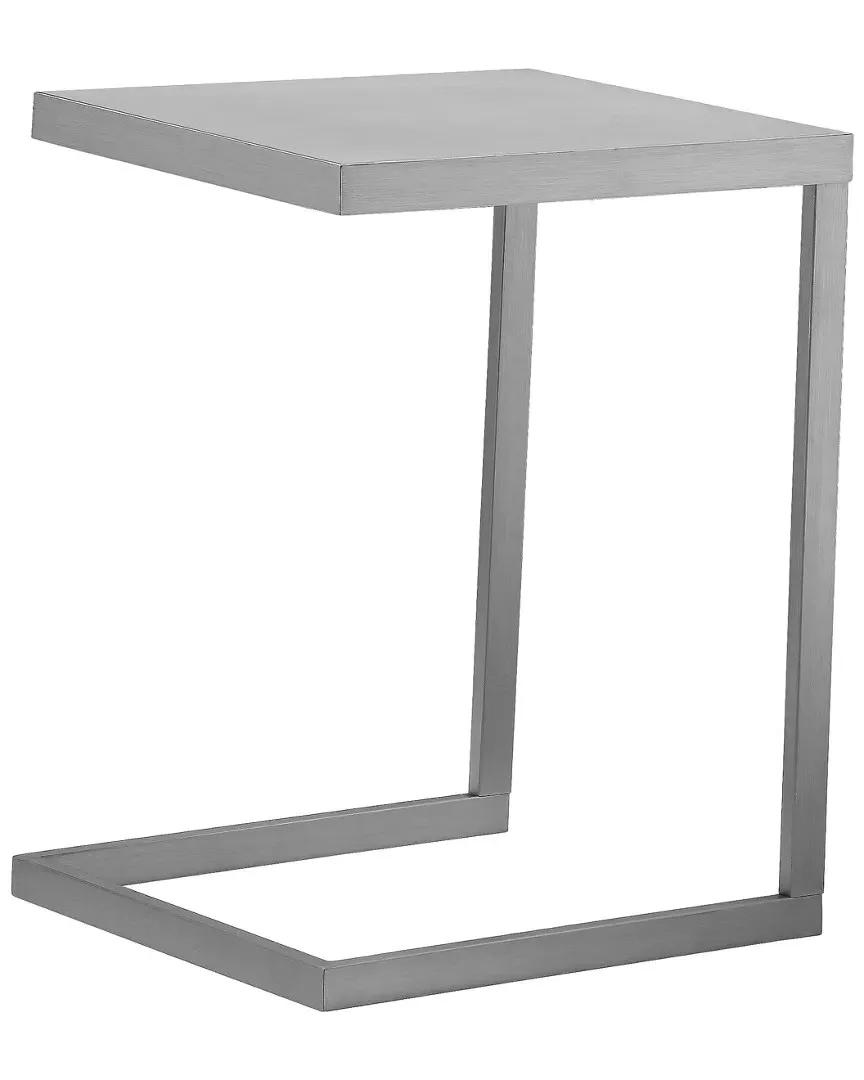 Clark Rectangular Tray Table - Brushed Steel image