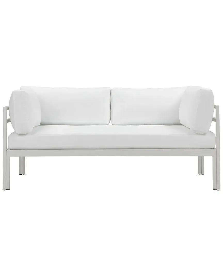 Cloud Indoor/Outdoor Sofa - White, Aluminum