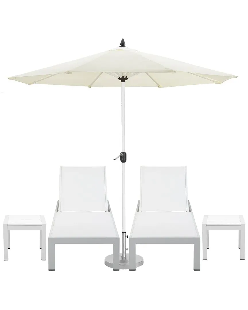 Copa 6-Piece Outdoor Poolside Set - White image